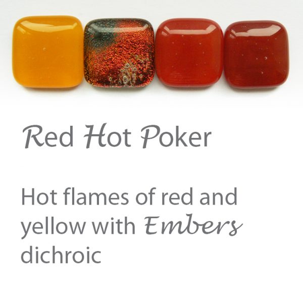 Red Hot Poker colour option Stevie Davies Glass