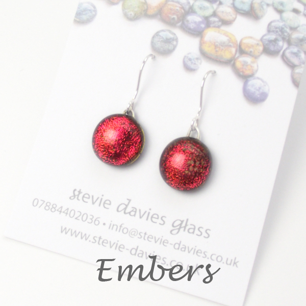 Embers small drop earrings by Stevie Davies