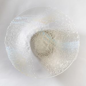 Clarity glass bowl sculpture by Stevie Davies