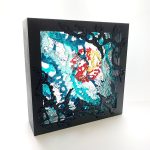 Framed glass artwork commission studio shot
